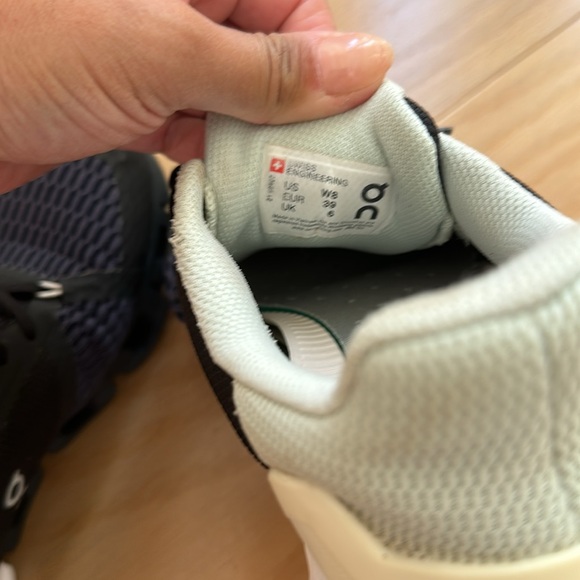 On Running Black and White Sneakers - Picture 4 of 6